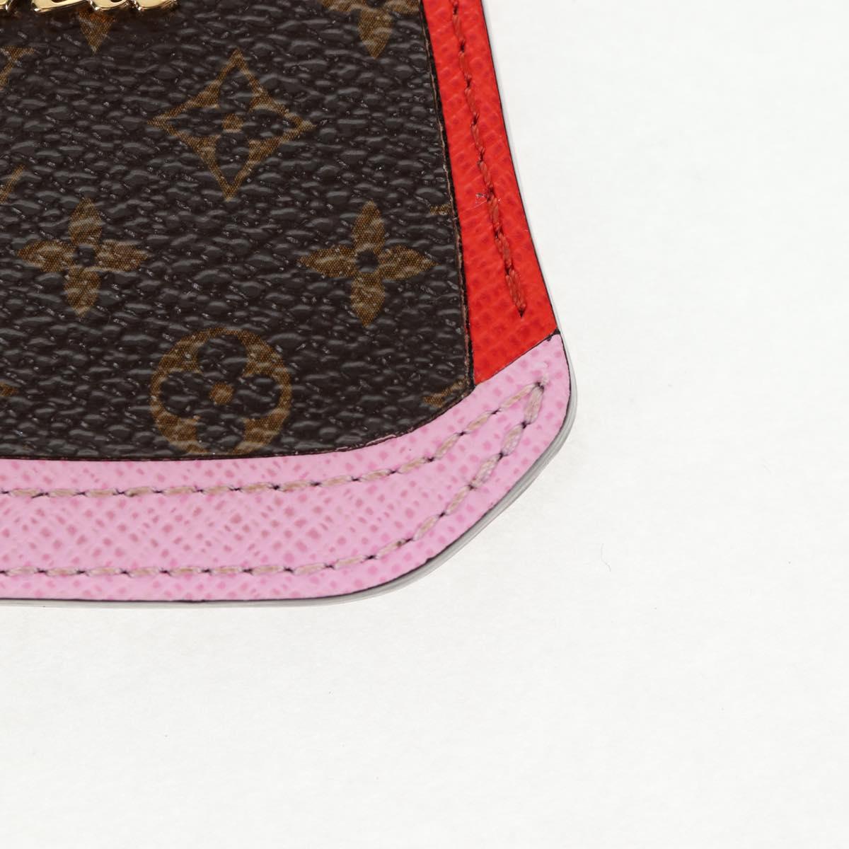 LOUIS VUITTON Monogram Pochette Cles BB Alma Key Ring M66181 LV Auth 143487V