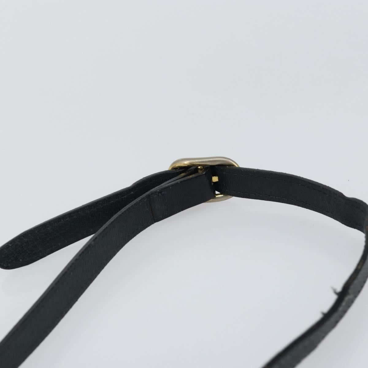 GUCCI GG Supreme Sherry Line Shoulder Bag PVC Navy Gold 72 001 3654 Auth 143492