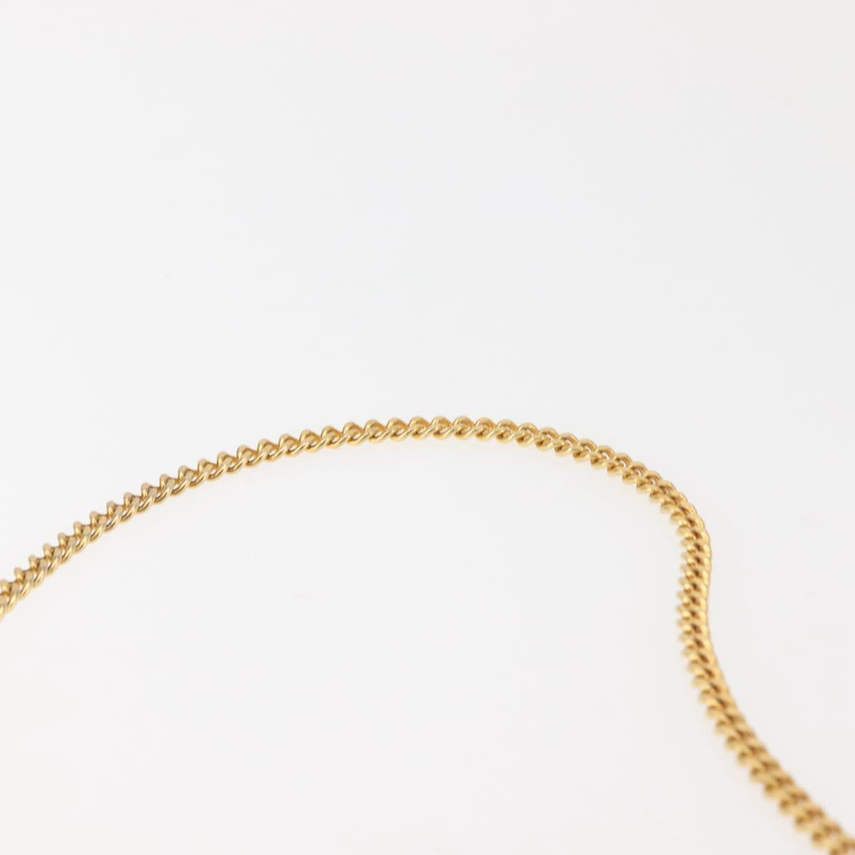 Christian Dior Trotter Canvas Shoulder Bag Navy Gold Auth 143495