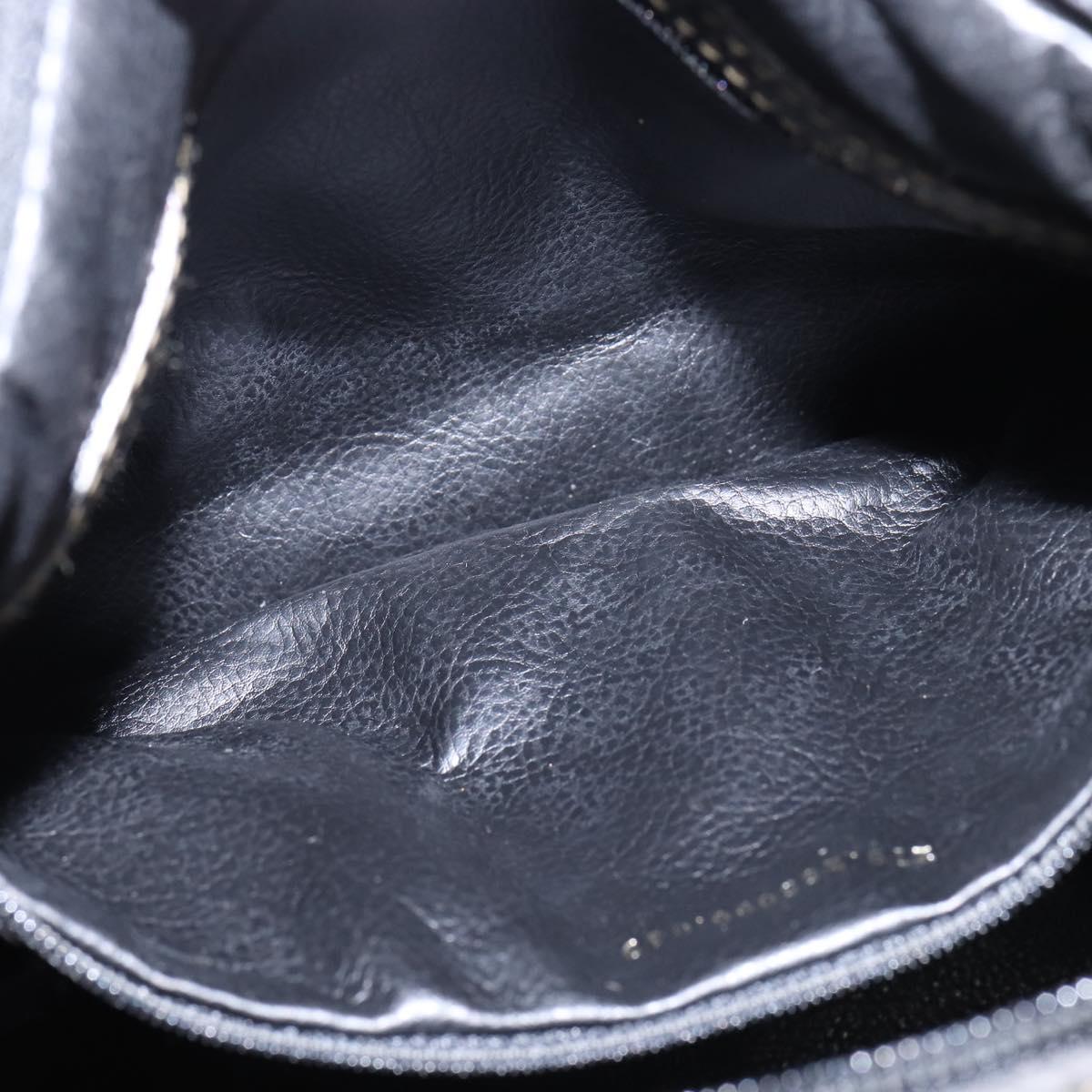 FENDI Zucca Canvas Boston Bag PVC Black Brown Auth 143499