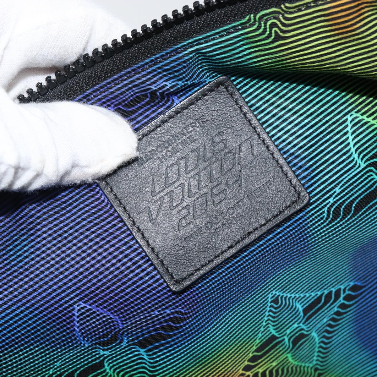 LOUIS VUITTON Monogram 2054 Reversible Pochette Bag Nylon M68777 LV Auth 143523