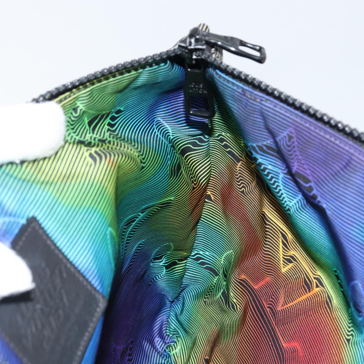 LOUIS VUITTON Monogram 2054 Reversible Pochette Bag Nylon M68777 LV Auth 143523