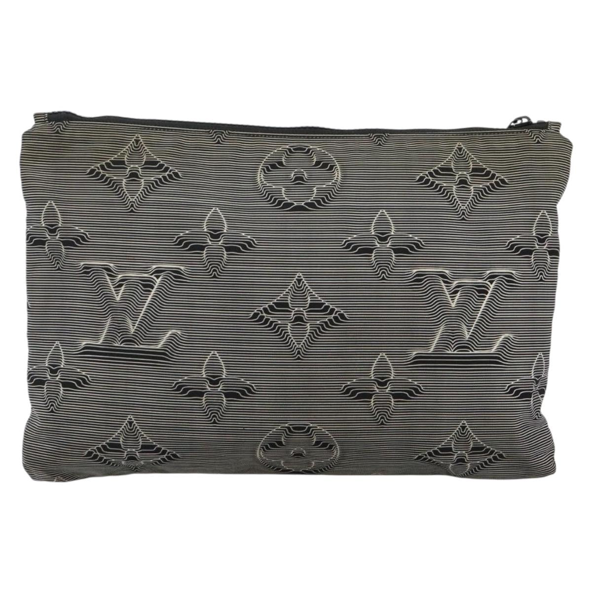 LOUIS VUITTON Monogram 2054 Reversible Pochette Bag Nylon M68777 LV Auth 143523