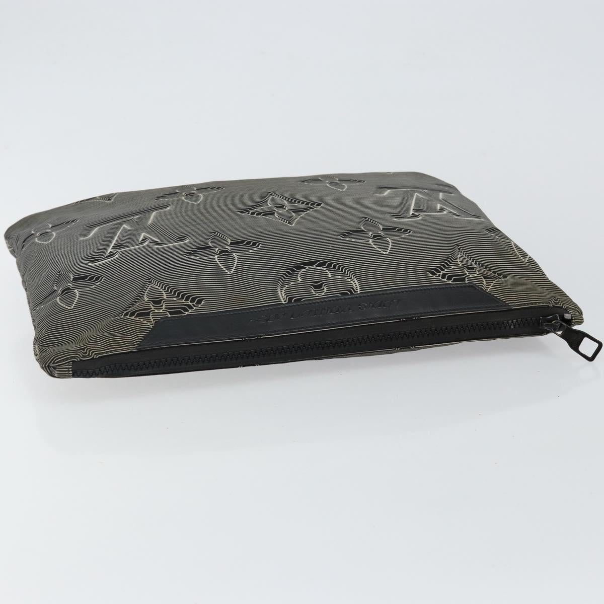 LOUIS VUITTON Monogram 2054 Reversible Pochette Bag Nylon M68777 LV Auth 143523