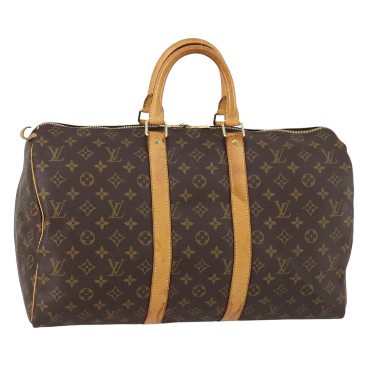 LOUIS VUITTON Monogram Keepall 45 Boston Bag M41428 LV Auth 143530