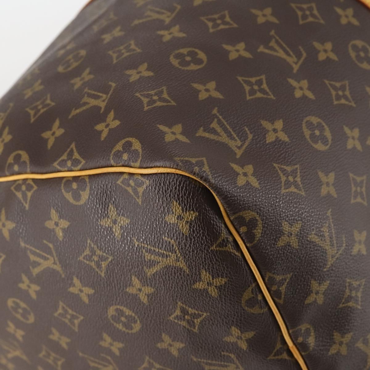 LOUIS VUITTON Monogram Keepall 55 Boston Bag M41424 LV Auth 143532V