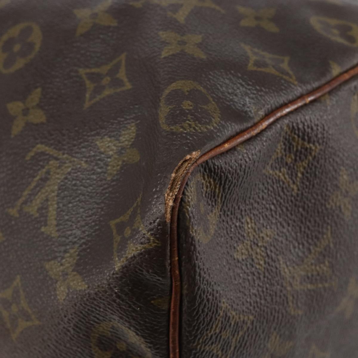 LOUIS VUITTON Monogram Speedy 35 Hand Bag M41524 LV Auth 143533