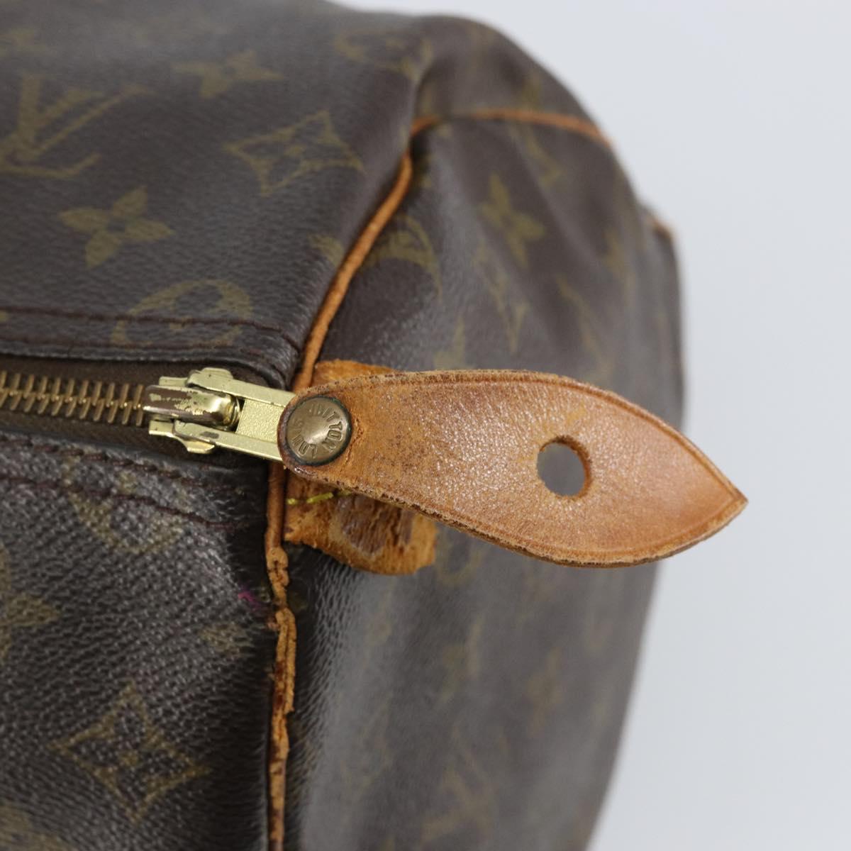 LOUIS VUITTON Monogram Speedy 35 Hand Bag M41524 LV Auth 143533