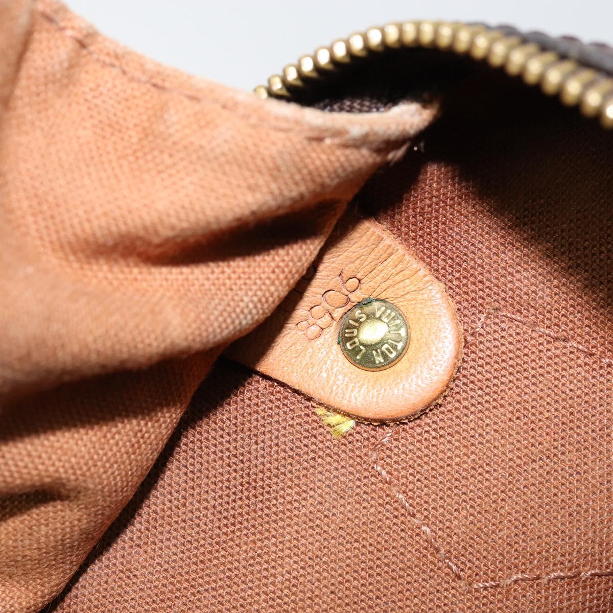 LOUIS VUITTON Monogram Speedy 35 Hand Bag M41524 LV Auth 143533