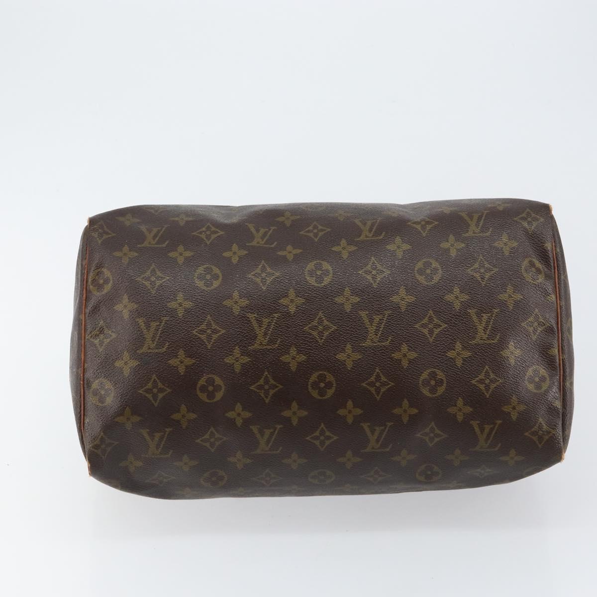 LOUIS VUITTON Monogram Speedy 35 Hand Bag M41524 LV Auth 143533