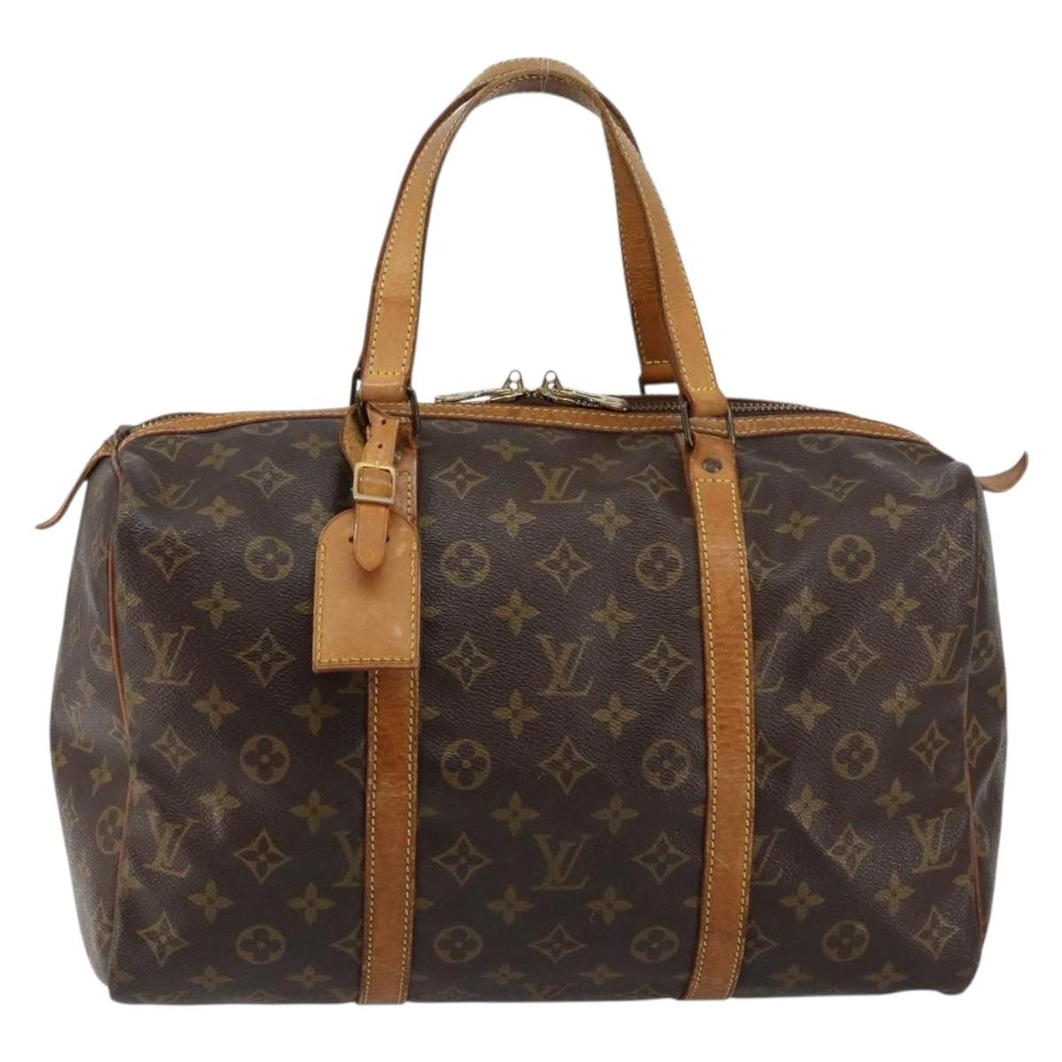 LOUIS VUITTON Monogram Sac Souple 35 Boston Bag M41626 LV Auth 143534