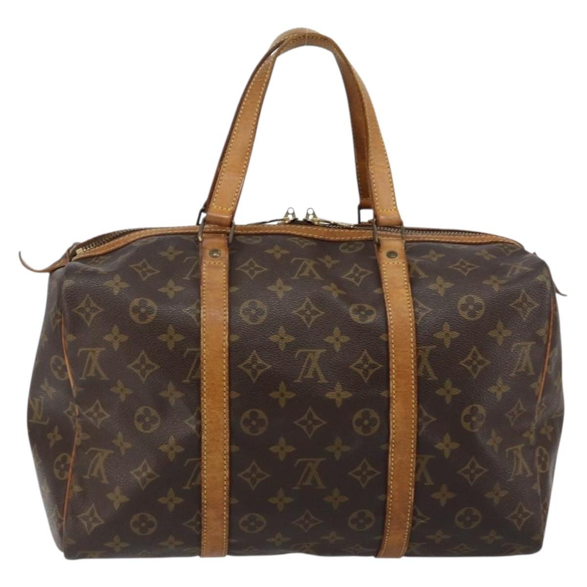 LOUIS VUITTON Monogram Sac Souple 35 Boston Bag M41626 LV Auth 143534