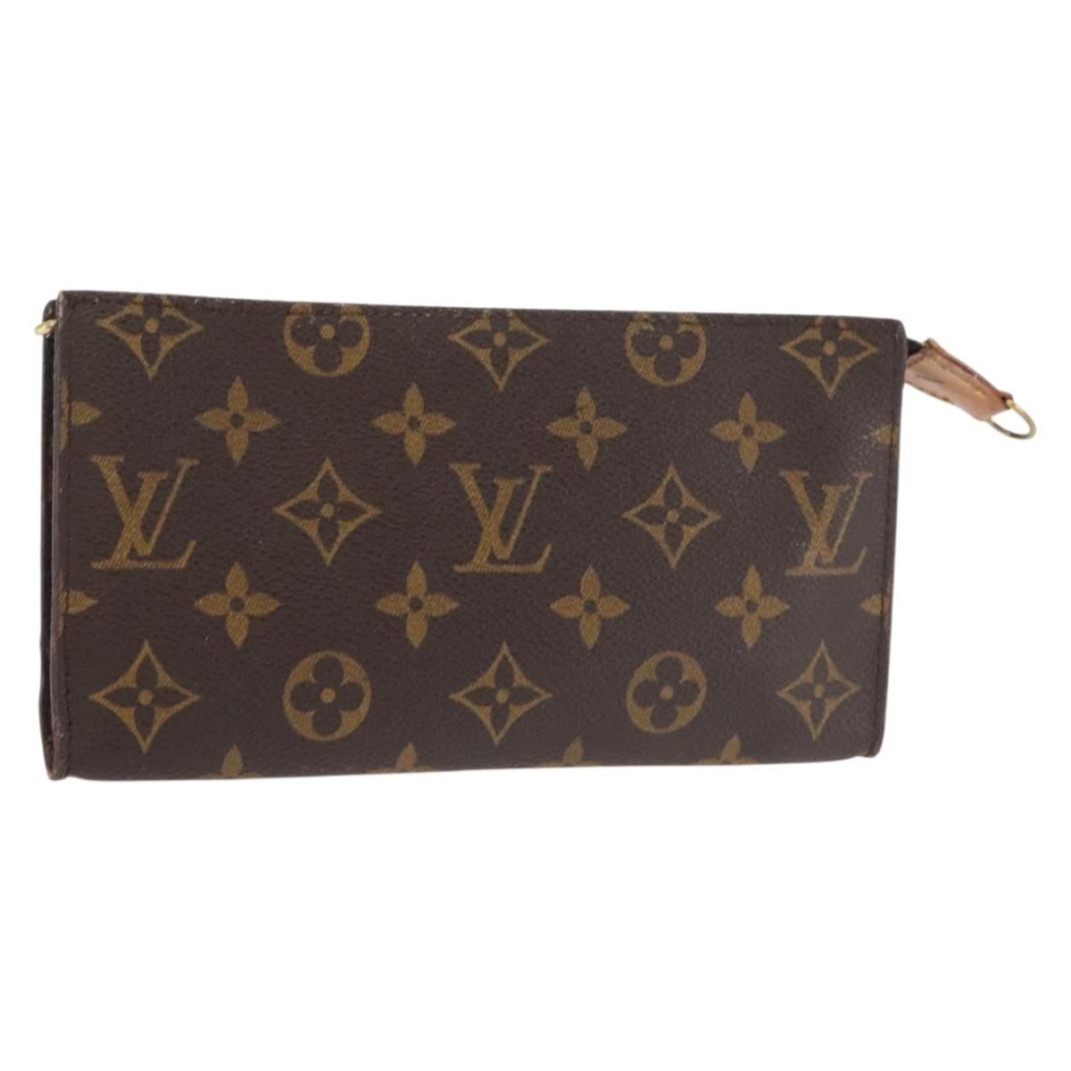 LOUIS VUITTON Monogram Bucket GM Accessory Pouch LV Auth 143538