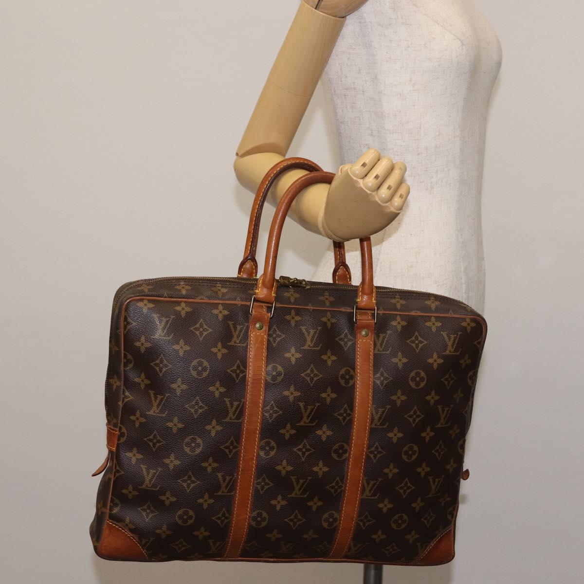 LOUIS VUITTON Monogram Porte Documents Voyage Business Bag M52005 LV Auth 143539