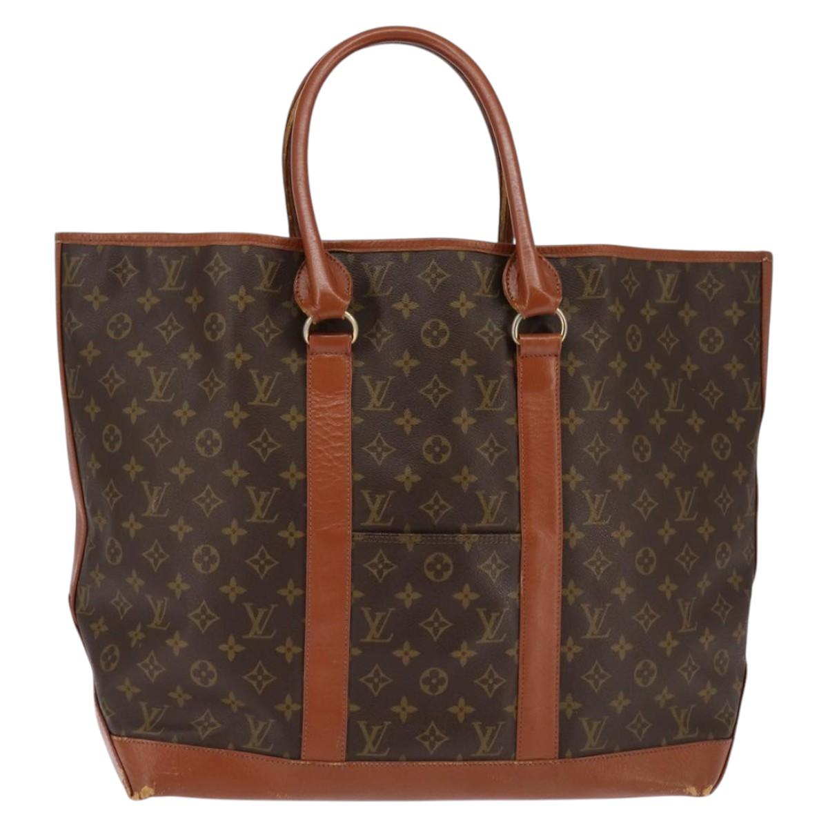LOUIS VUITTON Monogram Sac Weekend GM Tote Bag M42420 LV Auth 143542