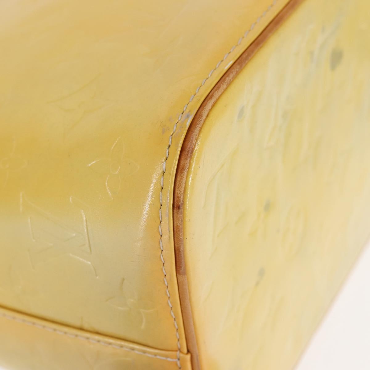 LOUIS VUITTON Monogram Vernis Houston Hand Bag Gris M91053 LV Auth 143547