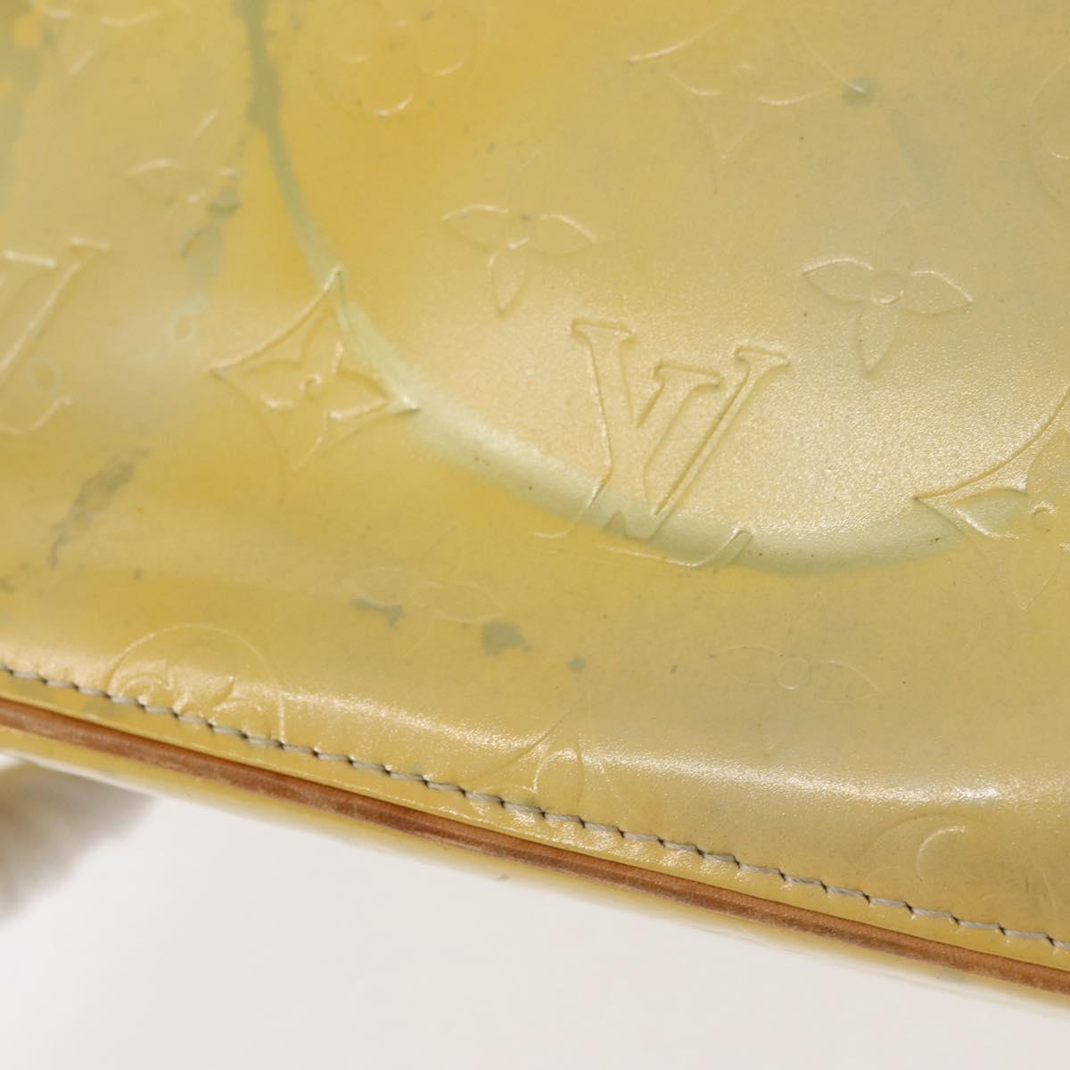 LOUIS VUITTON Monogram Vernis Houston Hand Bag Gris M91053 LV Auth 143547