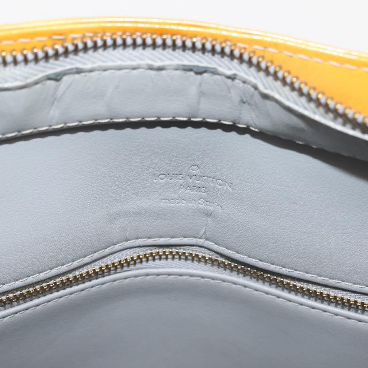 LOUIS VUITTON Monogram Vernis Houston Hand Bag Gris M91053 LV Auth 143547