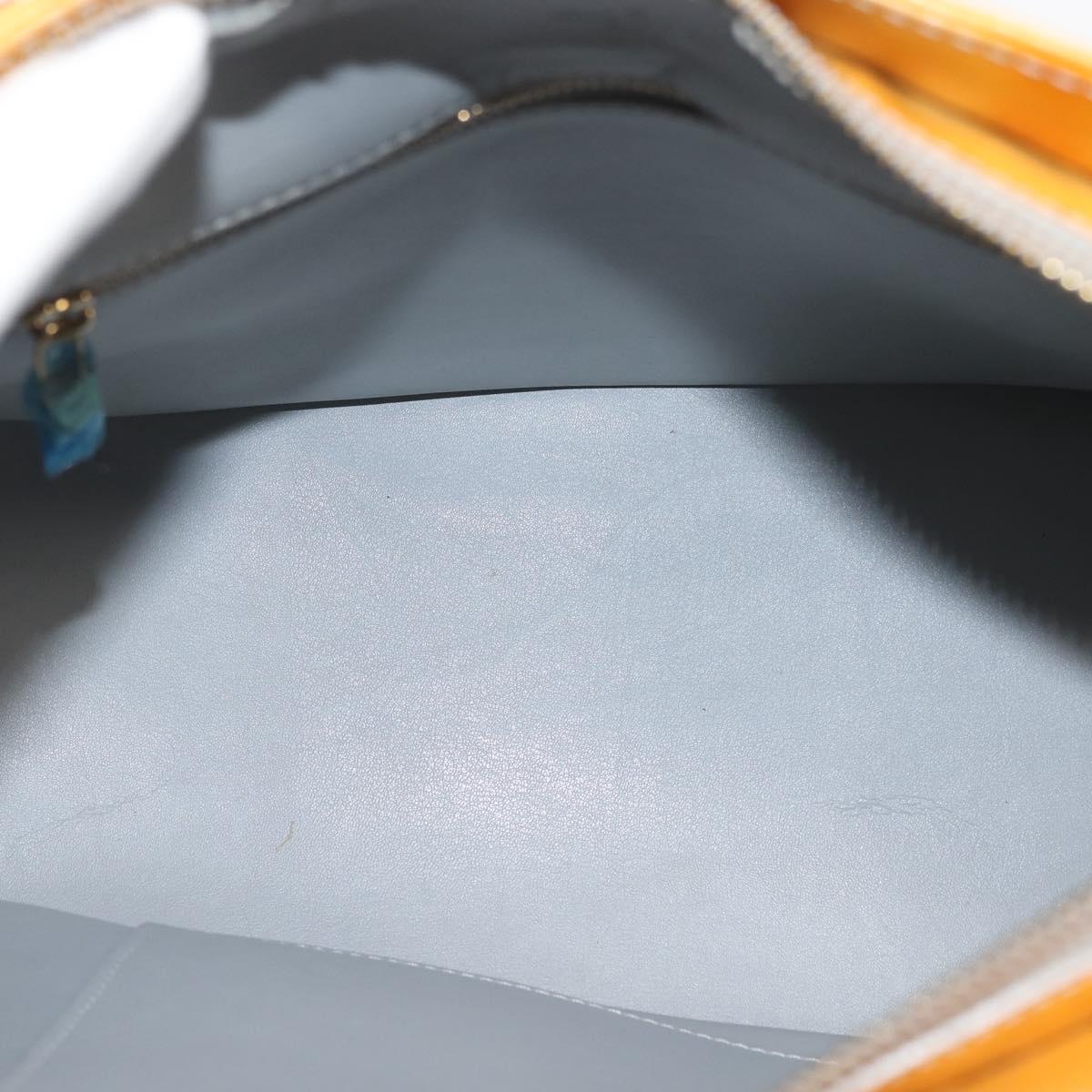 LOUIS VUITTON Monogram Vernis Houston Hand Bag Gris M91053 LV Auth 143547