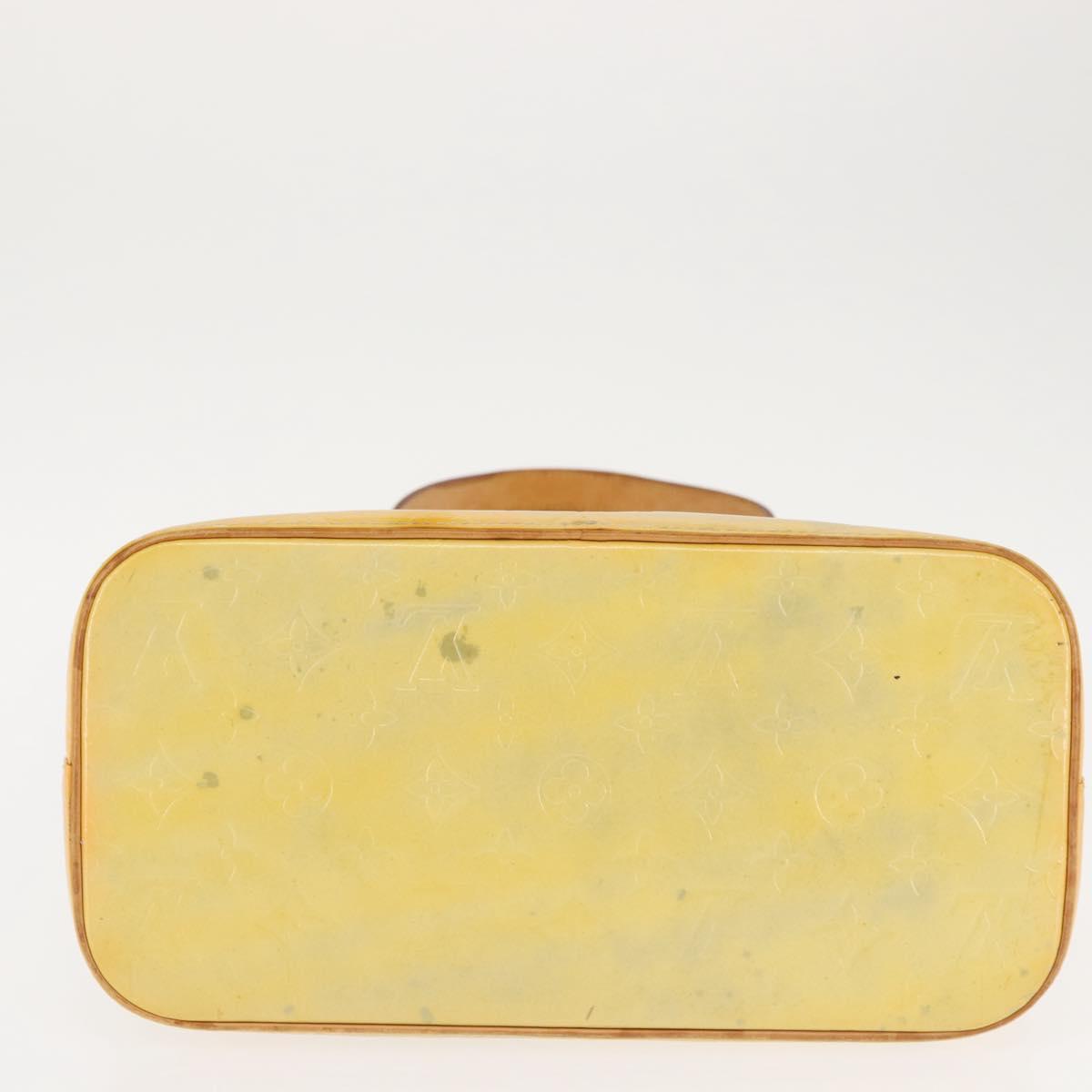 LOUIS VUITTON Monogram Vernis Houston Hand Bag Gris M91053 LV Auth 143547