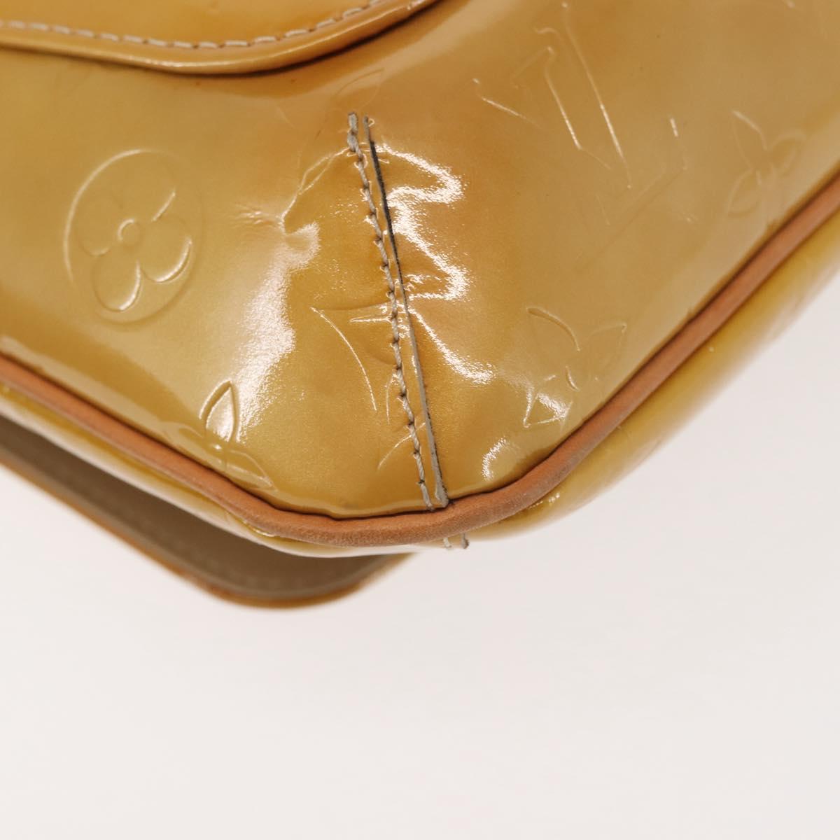 LOUIS VUITTON Monogram Vernis Thompson Street Bag Beige M91301 LV Auth 143548