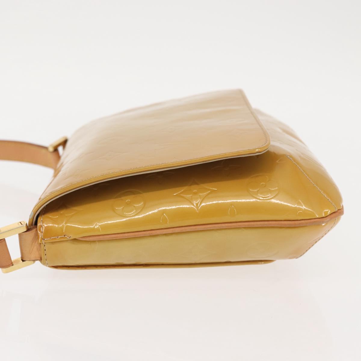 LOUIS VUITTON Monogram Vernis Thompson Street Bag Beige M91301 LV Auth 143548