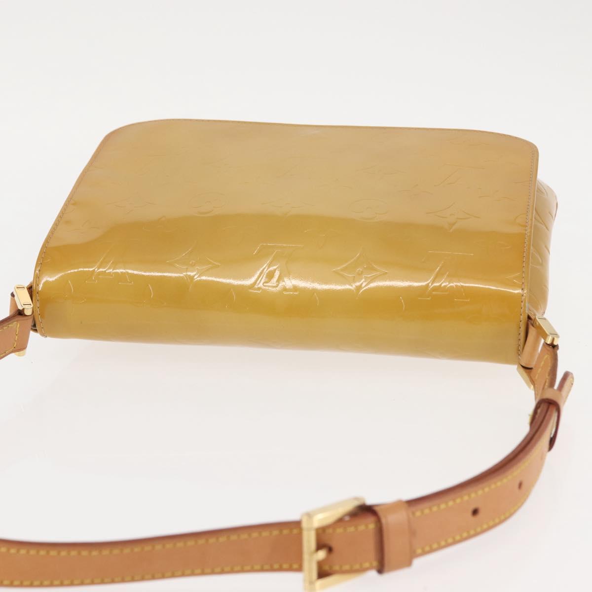 LOUIS VUITTON Monogram Vernis Thompson Street Bag Beige M91301 LV Auth 143548