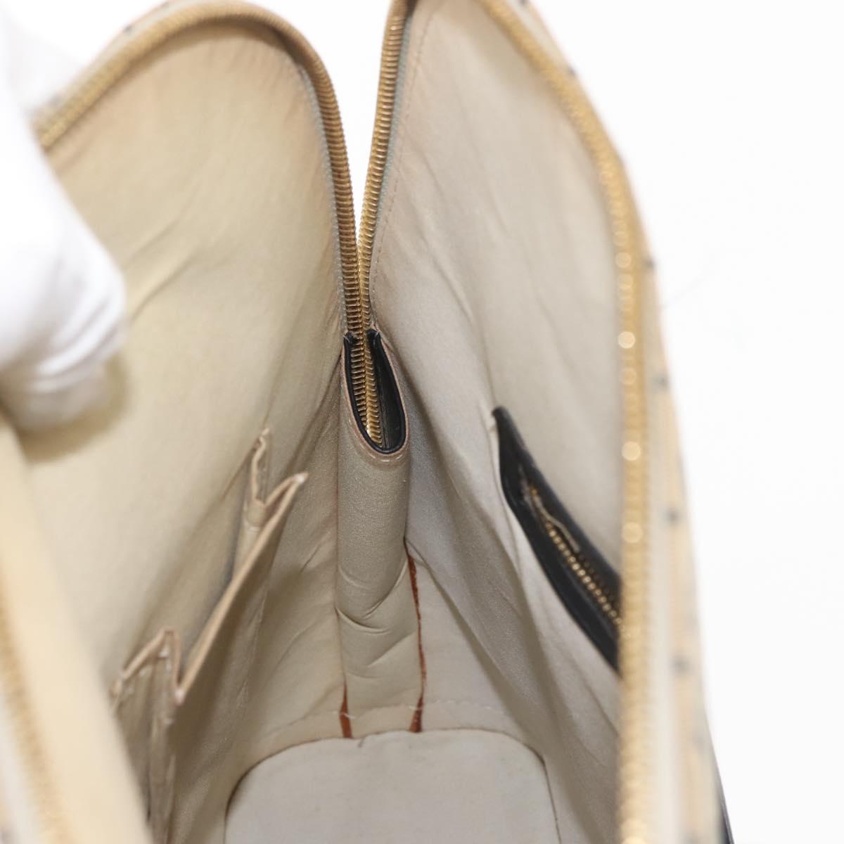 LOUIS VUITTON Monogram Mini Alma Haut Hand Bag Blue M92202 LV Auth 143550