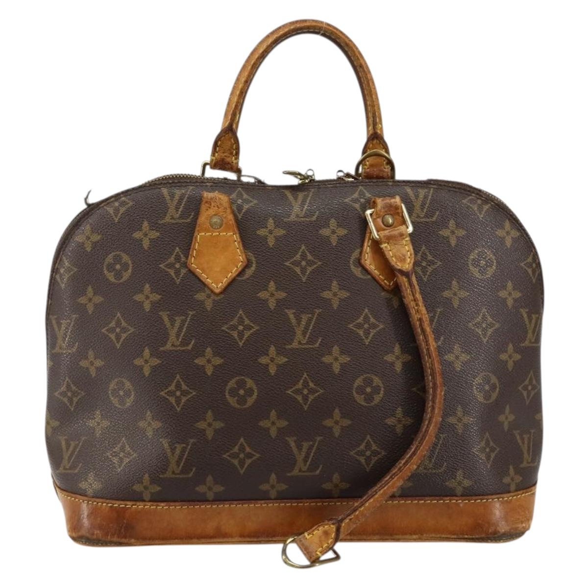 LOUIS VUITTON Monogram Alma Hand Bag M51130 LV Auth 143554