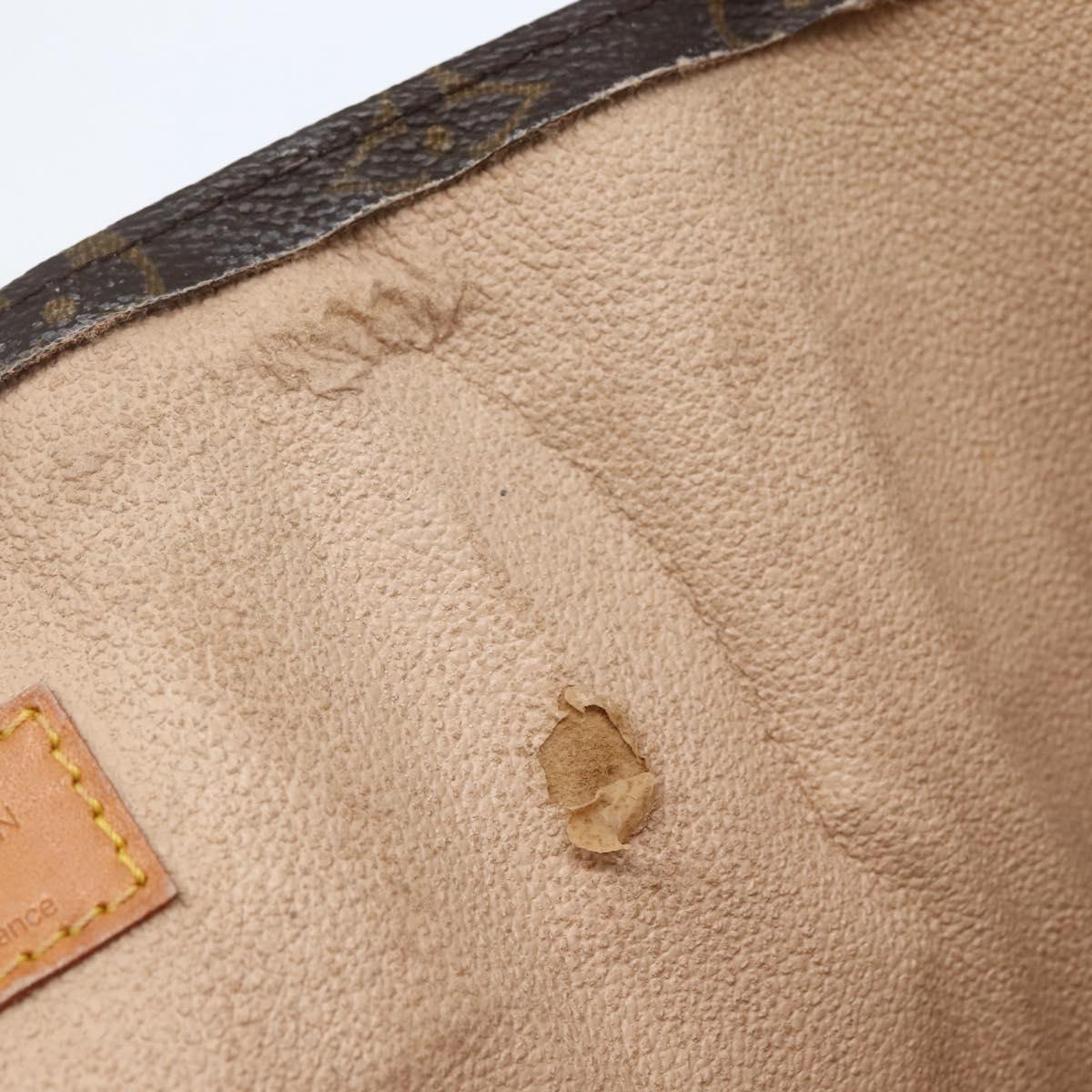 LOUIS VUITTON Monogram Sac Plat Hand Bag M51140 LV Auth 143558