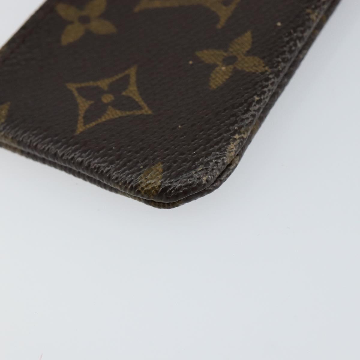 LOUIS VUITTON Monogram Pochette Cles Coin Purse M60033 LV Auth 143562