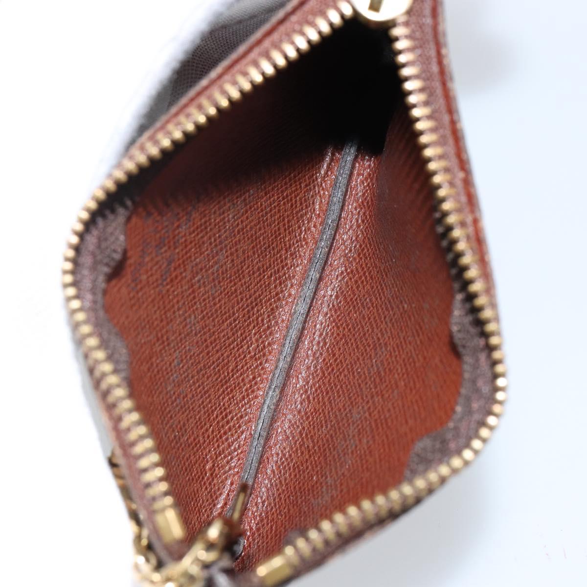 LOUIS VUITTON Monogram Pochette Cles Coin Purse M60033 LV Auth 143562