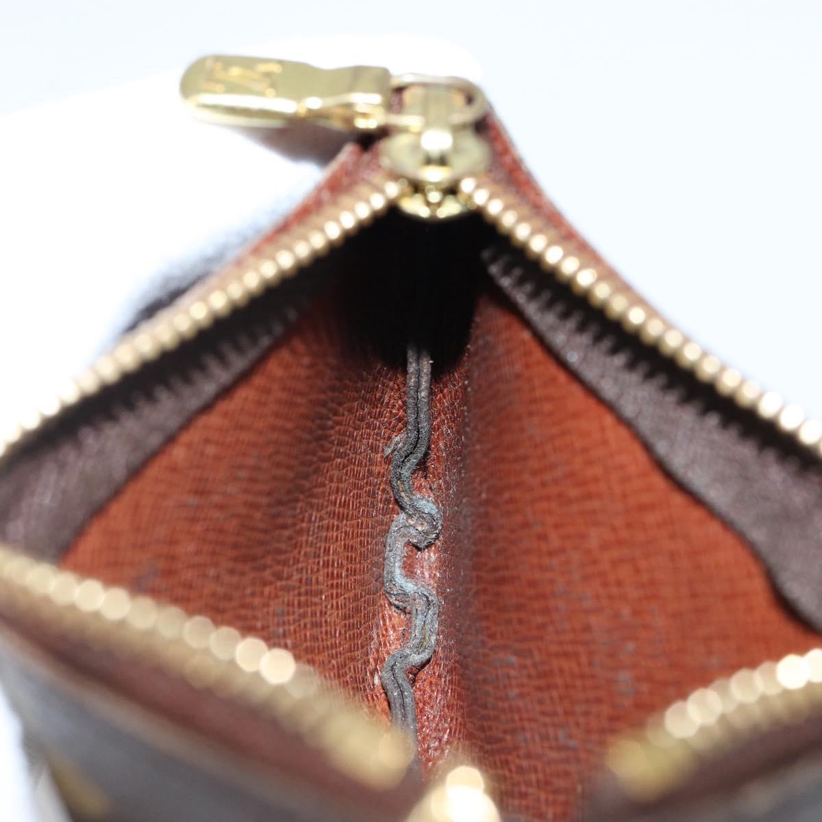 LOUIS VUITTON Monogram Pochette Cles Coin Purse M60033 LV Auth 143562