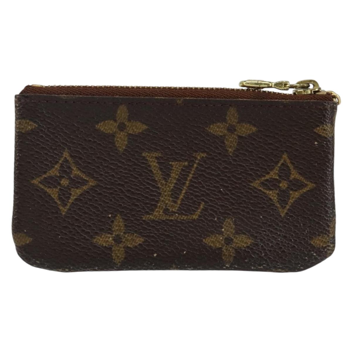 LOUIS VUITTON Monogram Pochette Cles Coin Purse M60033 LV Auth 143562