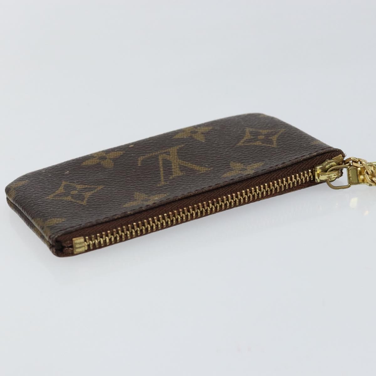 LOUIS VUITTON Monogram Pochette Cles Coin Purse M60033 LV Auth 143562