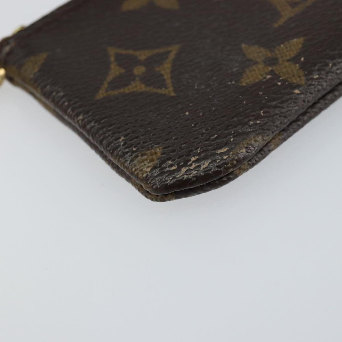 LOUIS VUITTON Monogram Pochette Cles Coin Purse M60033 LV Auth 143562