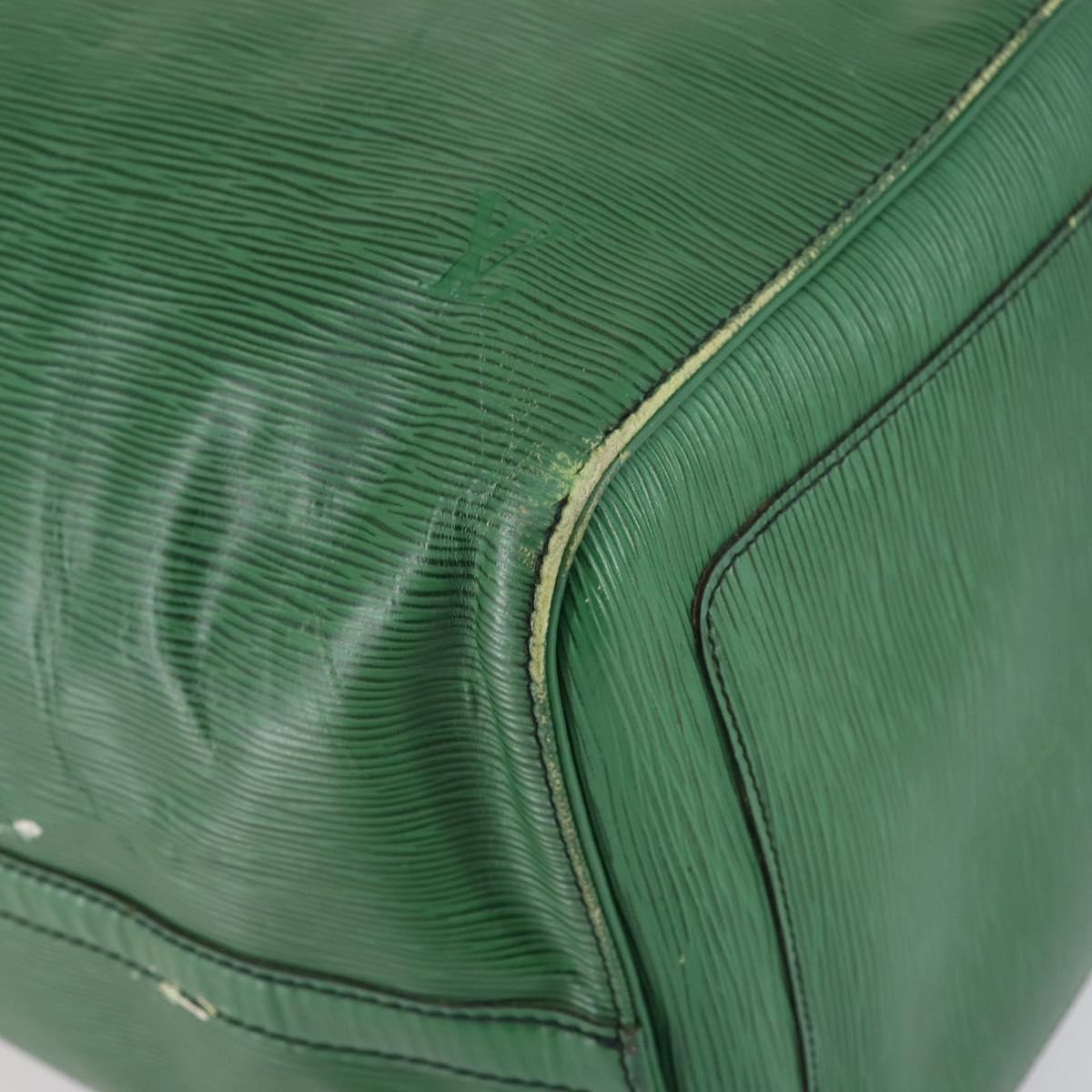 LOUIS VUITTON Epi Keepall 55 Boston Bag Green M42954 LV Auth 143563