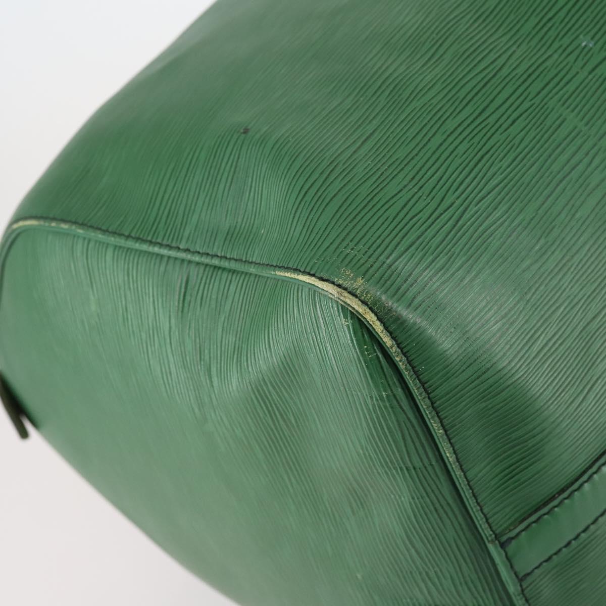 LOUIS VUITTON Epi Keepall 55 Boston Bag Green M42954 LV Auth 143563