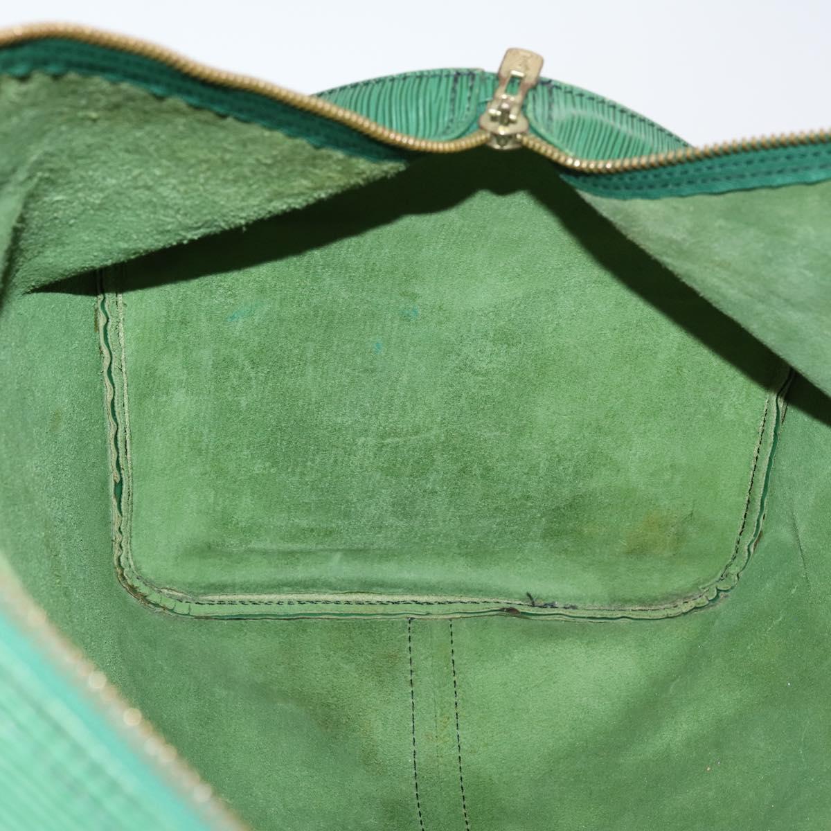 LOUIS VUITTON Epi Keepall 55 Boston Bag Green M42954 LV Auth 143563