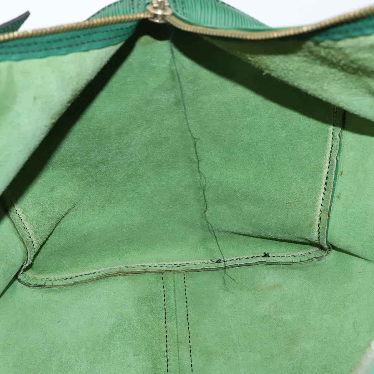 LOUIS VUITTON Epi Keepall 55 Boston Bag Green M42954 LV Auth 143563