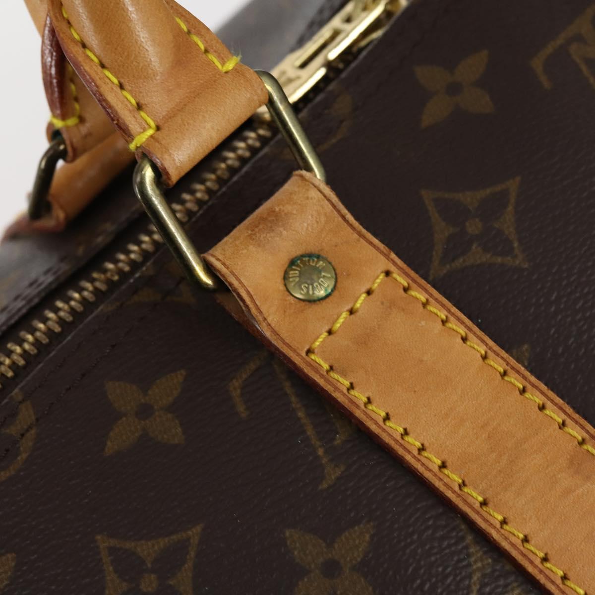 LOUIS VUITTON Monogram Keepall 55 Boston Bag M41424 LV Auth 143564