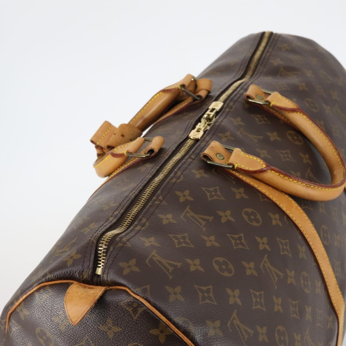 LOUIS VUITTON Monogram Keepall 55 Boston Bag M41424 LV Auth 143564