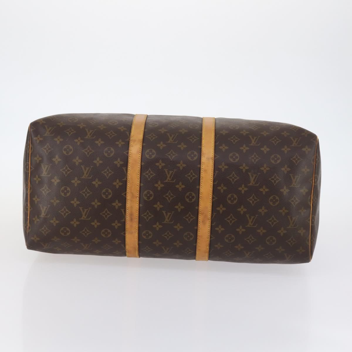 LOUIS VUITTON Monogram Keepall 55 Boston Bag M41424 LV Auth 143564