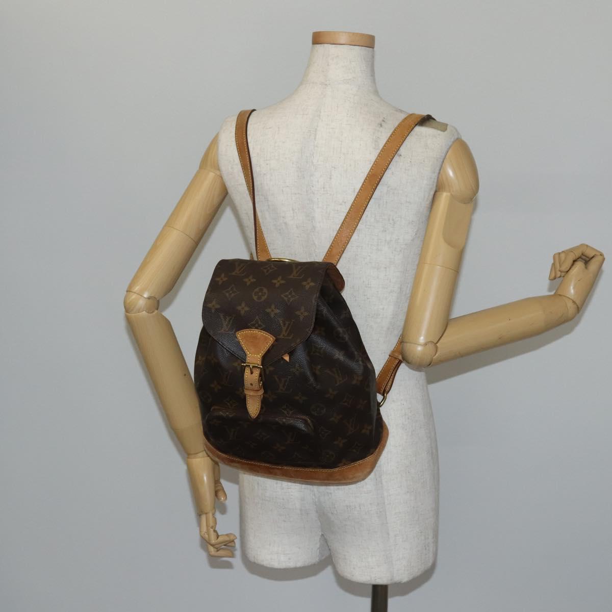 LOUIS VUITTON Monogram Montsouris MM Backpack M51136 LV Auth 143567