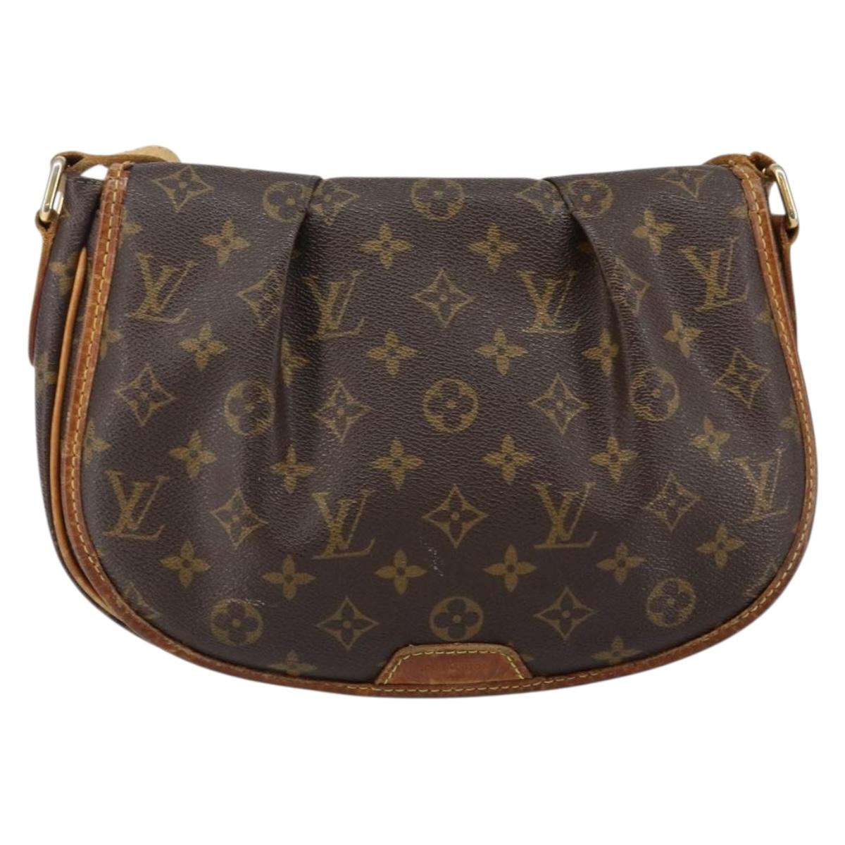 LOUIS VUITTON Monogram Menilmontant PM Shoulder Bag M40474 LV Auth 143613