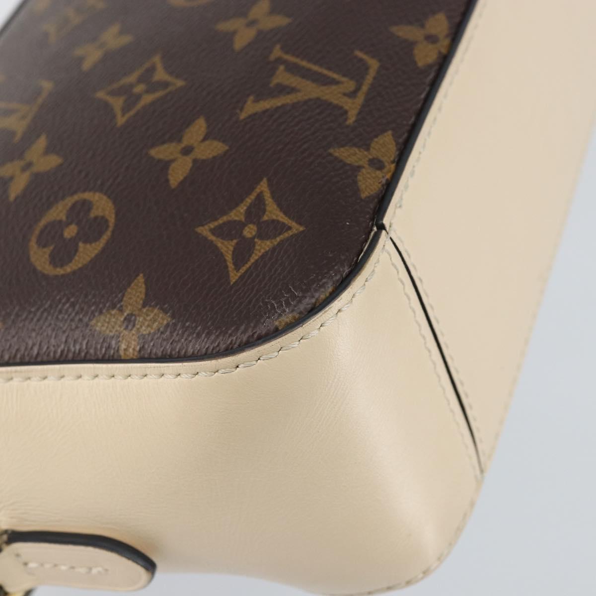 LOUIS VUITTON Monogram Saintonge Shoulder Bag White M43559 LV Auth 143616
