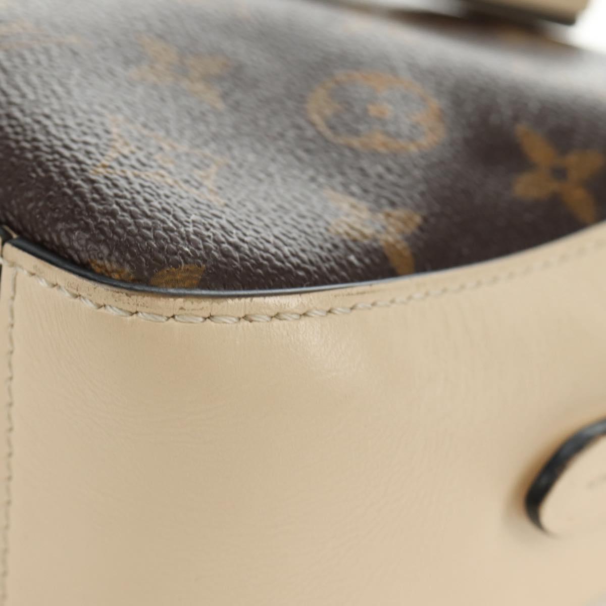 LOUIS VUITTON Monogram Saintonge Shoulder Bag White M43559 LV Auth 143616