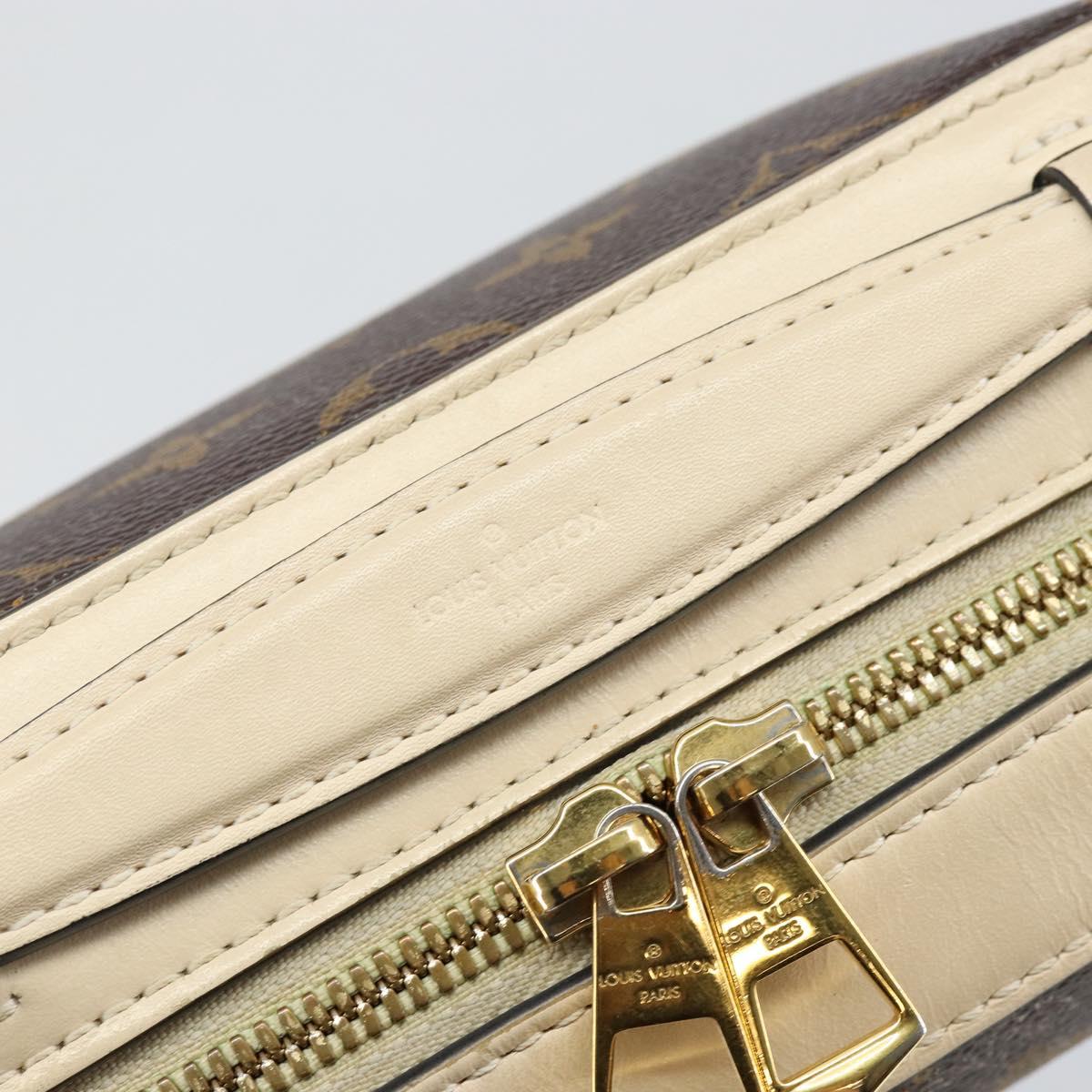 LOUIS VUITTON Monogram Saintonge Shoulder Bag White M43559 LV Auth 143616