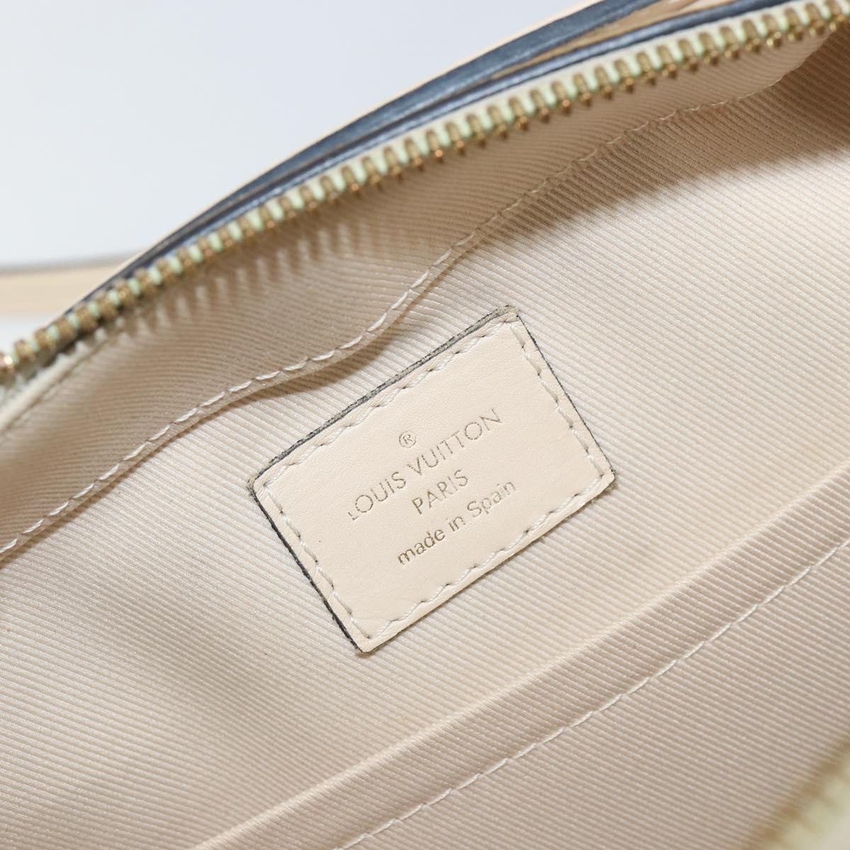 LOUIS VUITTON Monogram Saintonge Shoulder Bag White M43559 LV Auth 143616