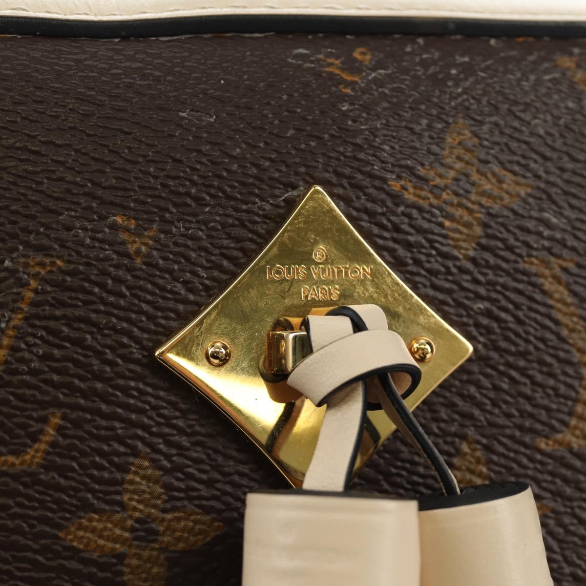 LOUIS VUITTON Monogram Saintonge Shoulder Bag White M43559 LV Auth 143616